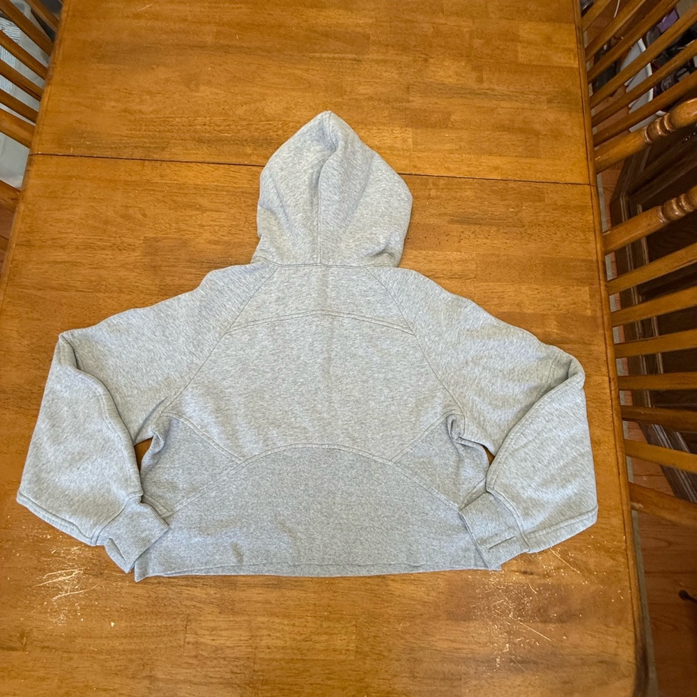 Lululemon Athletica Heathered Core Medium Gray Half-Zip Hoodie M/L - Picture 10 of 12